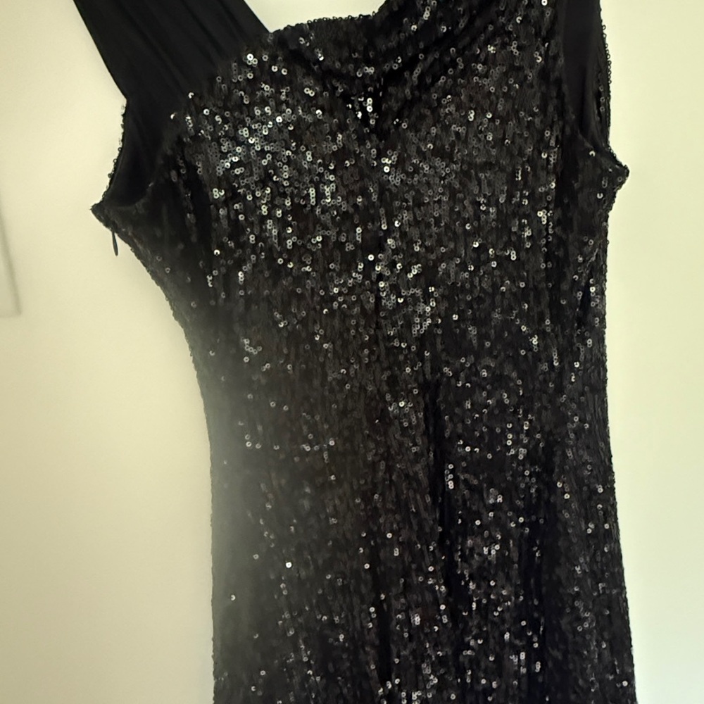 Calvin Klein Black Sequin Midi Dress